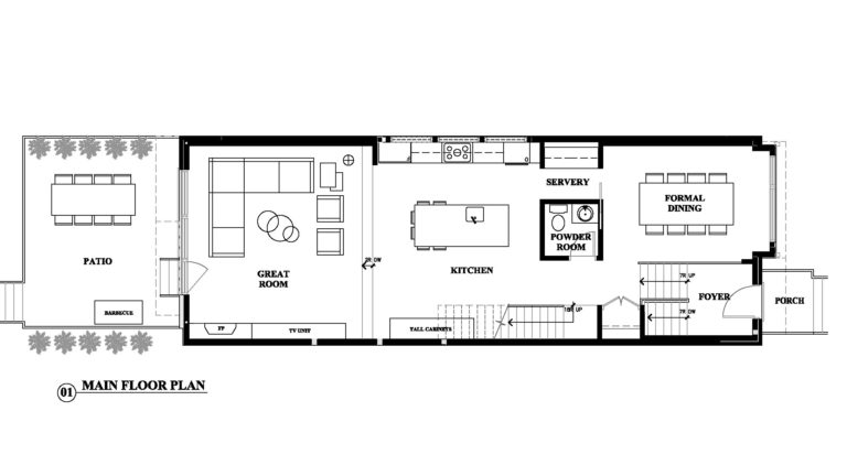 image of main floor plan