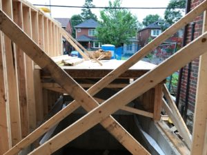 photo of house framing