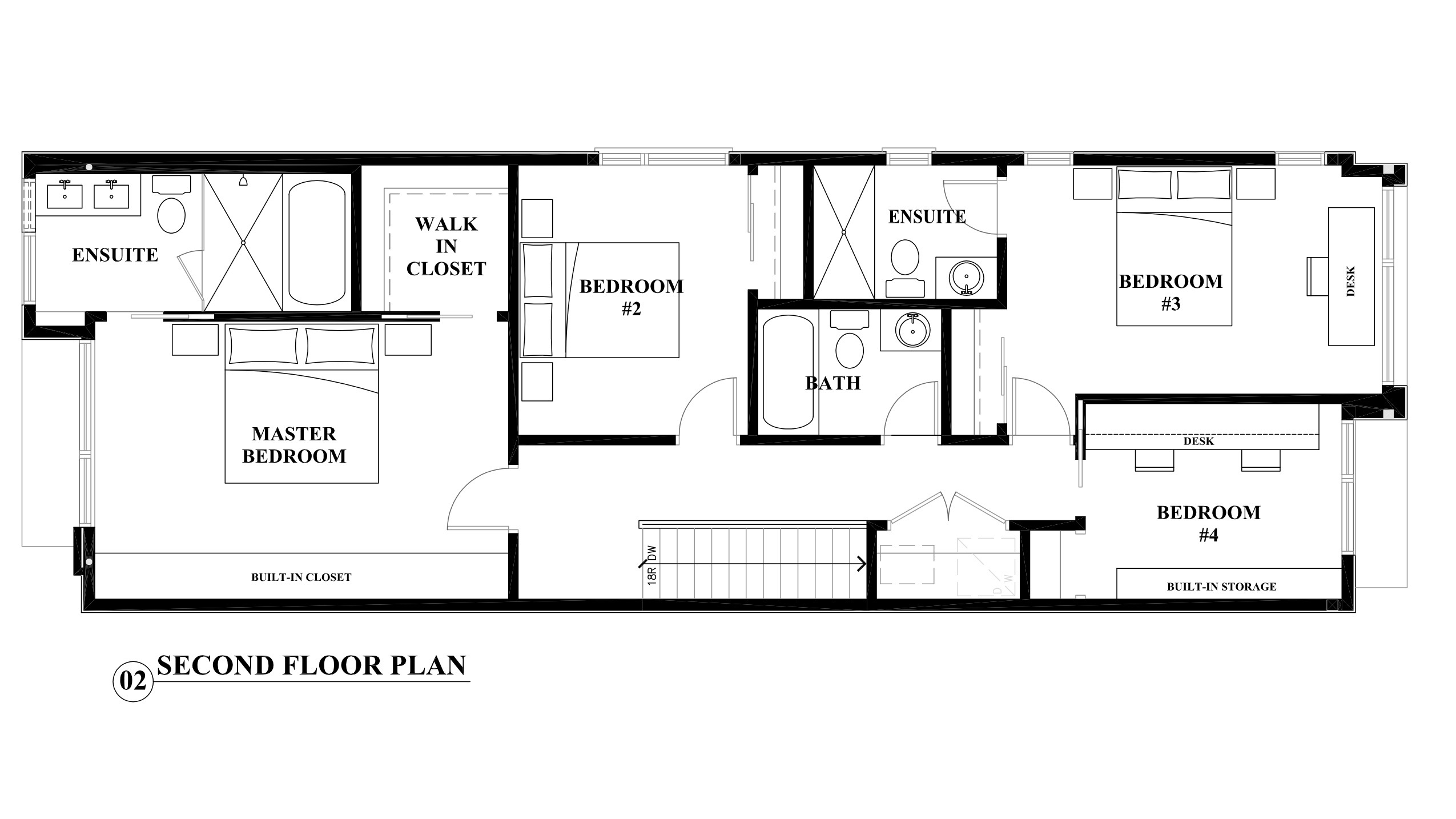 Second Floor Plan An Interior Design