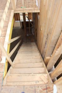 photo of temporary staircase