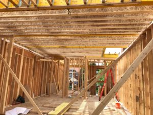 photo of house framing main floor