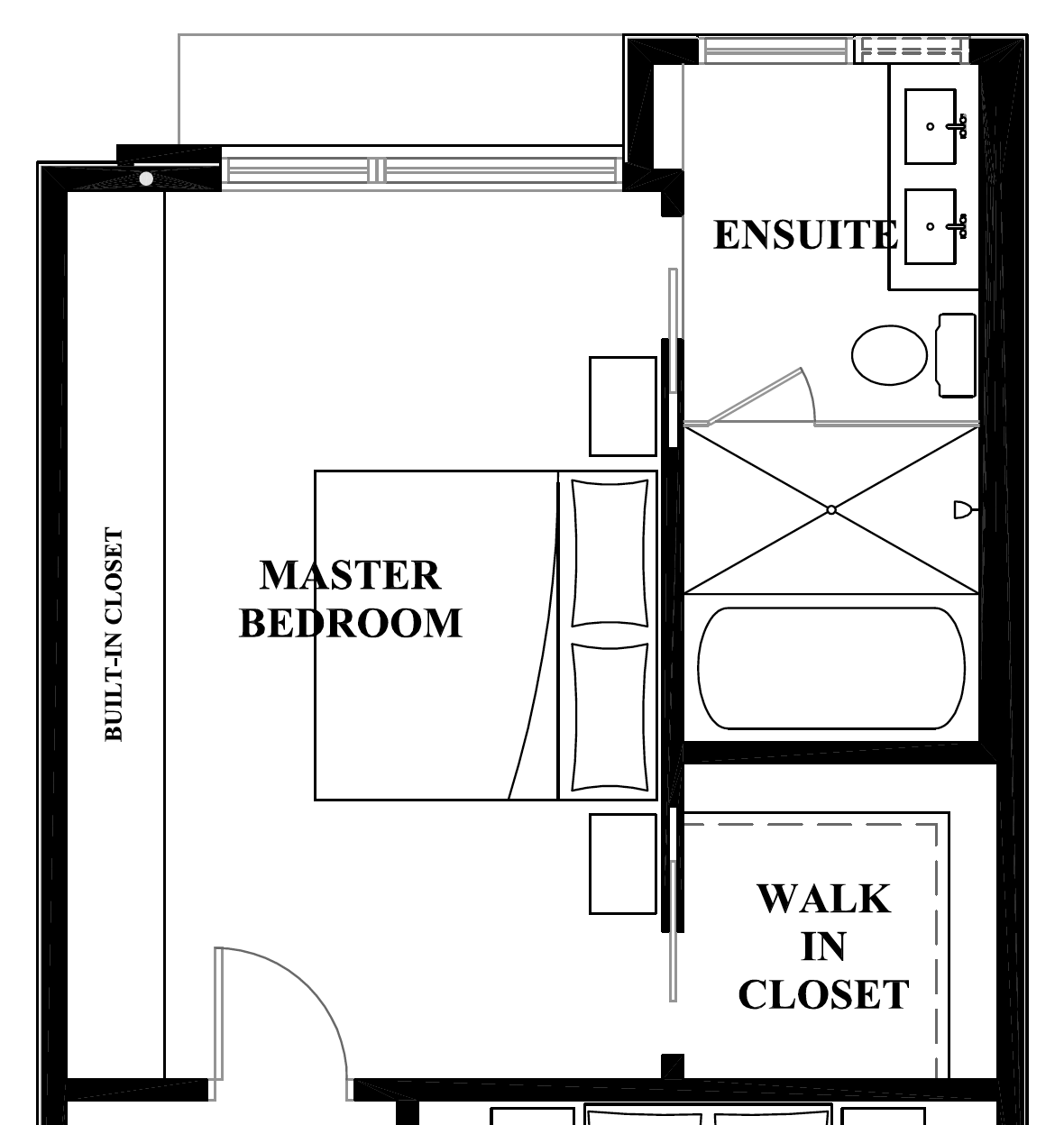 zoom-in of master bedroom plan – Monica Bussoli Interiors