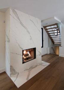 photo of Toronto home renovation - fireplace